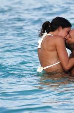 BONNIE MUELLER and Cedric Gervais at a Beach in Miami 03/20/2022