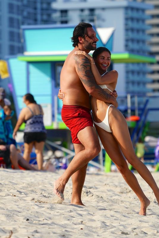 BONNIE MUELLER and Cedric Gervais at a Beach in Miami 03/20/2022