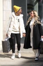 BRAUNWYN SINDHAM-BURKE and VICTORIA BRITO Out Kissing in New York 03/14/2022