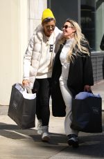 BRAUNWYN SINDHAM-BURKE and VICTORIA BRITO Out Kissing in New York 03/14/2022