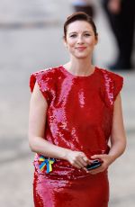 CAITRIONA BALFE Leaves Jimmy Kimmel Live in Los Angeles 03/02/2022