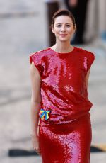 CAITRIONA BALFE Leaves Jimmy Kimmel Live in Los Angeles 03/02/2022