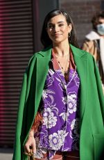 CAMELIA JORDANA Arives at Valentino Show at Paris Fashion Week 03/06/2022 