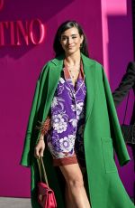 CAMELIA JORDANA Arives at Valentino Show at Paris Fashion Week 03/06/2022 