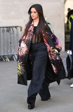 CAMILA CABELLO Leaves BBC Radio 1 in London 03/24/2022