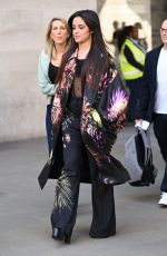 CAMILA CABELLO Leaves BBC Radio 1 in London 03/24/2022