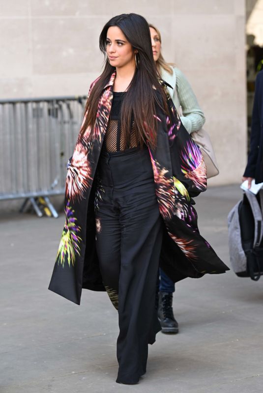 CAMILA CABELLO Leaves BBC Radio 1 in London 03/24/2022