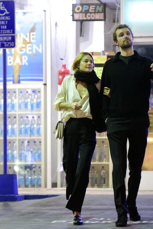 CAMILLE ROWE and Theo Niarchos at Sushi Park in West Hollywood 03/01/2022