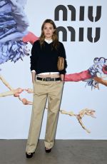 CAMILLE ROWE at Miu Miu Show at Paris Fashion Week 03/08/2022