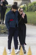 CANDICE SWANEPOEL Out at Jardin des Tuileries in Paris 03/08/2022