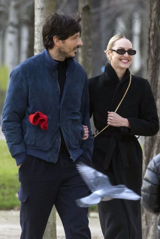 CANDICE SWANEPOEL Out at Jardin des Tuileries in Paris 03/08/2022