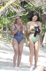 CAYLEE COWAN in Bikini at a Beach in Tulum 03/17/2022