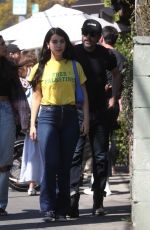 CAYLEE COWAN Out on a Lunch Date in Los Angeles 03/09/2022