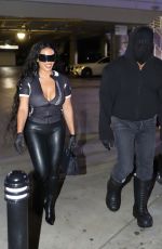 CHANEY JONES and Kanye West Arrives at Lakers game at Crypto.com Arena in Los Angeles 03/11/2022