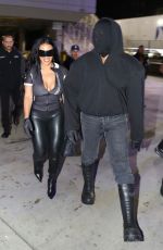 CHANEY JONES and Kanye West Arrives at Lakers game at Crypto.com Arena in Los Angeles 03/11/2022