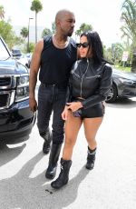 CHANEY JONES and Kanye West Arrives at Private Airport in Miami 03/03/2022