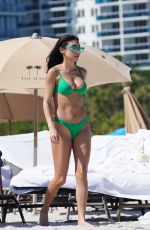 CHANTEL JEFFRIES in Bikini at a Beach in Miami 03/20/2022