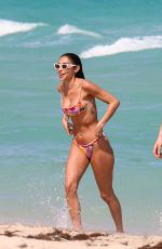 CHANTEL JEFFRIES in Bikini at a Beach in Miami 03/24/2022