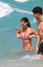 CHANTEL JEFFRIES in Bikini at a Beach in Miami 03/24/2022