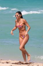 CHANTEL JEFFRIES in Bikini at a Beach in Miami 03/24/2022