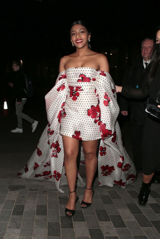 CHARITHRA CHANDRAN Arrives at Bridgerton, Season 2 Premiere in London 03/22/2022