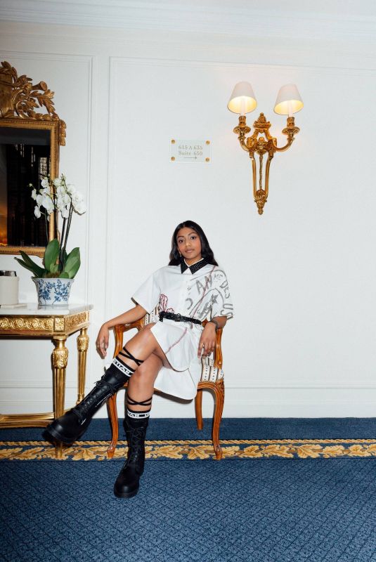 CHARITHRA CHANDRAN for Vogue at Dior Fall 2022 Show, March 2022