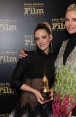 CHARLIZE THERON and KRISTEN STEWART at Santa Barbara International Film Festival 03/04/2022