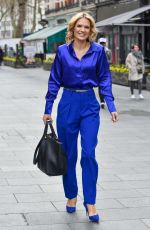 CHARLOTTE HAWKINS Arrives at Global Radio in London 03/09/2022
