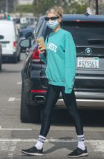 CHARLOTTE MCKINNET Out for Iced Latte in Pacific Palisades 03/03/2022