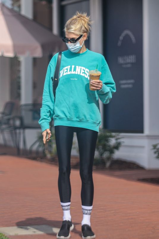 CHARLOTTE MCKINNET Out for Iced Latte in Pacific Palisades 03/03/2022