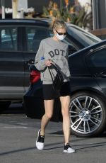 CHARLOTTE MCKINNEY After a Workout in Los Angeles 03/15/2022