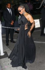 CHLOE BAILEY Arrives at 94th Actors Awards Dinner at Spago in Beverly Hills 03/27/2022