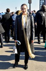 CHLOE MORETZ Arrives at Louis Vuitton Fashion Show in Paris 03/07/2022