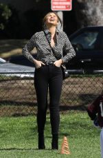 CHRISSY TEIGEN and John Legend Arrives at a Park in Beverly Hills 03/05/2022