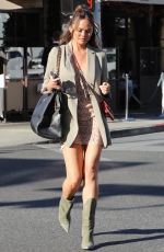 CHRISSY TEIGEN Out for Lunch at Il Pastaio in Beverly Hills 03/22/2022