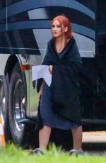 CHRISTINE AGUILERA Prepares to Film Her Music Video in Miami 03/10/2022