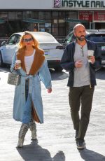 CHRISTINE QUINN and Christian Richard Out in Los Angeles 30/21/2022