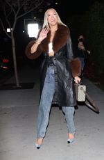CHRISTINE QUINN Arrives at BOA Steakhouse in Beverly Hills 03/14/2022