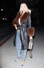 CHRISTINE QUINN Arrives at BOA Steakhouse in Beverly Hills 03/14/2022