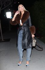 CHRISTINE QUINN Arrives at BOA Steakhouse in Beverly Hills 03/14/2022