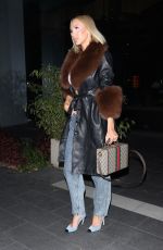 CHRISTINE QUINN Arrives at BOA Steakhouse in Beverly Hills 03/14/2022