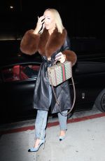 CHRISTINE QUINN Arrives at BOA Steakhouse in Beverly Hills 03/14/2022