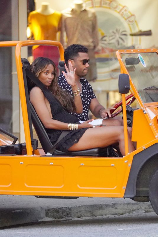 CIARA Leaves Nikki Beach in St.Barts 03/13/2022