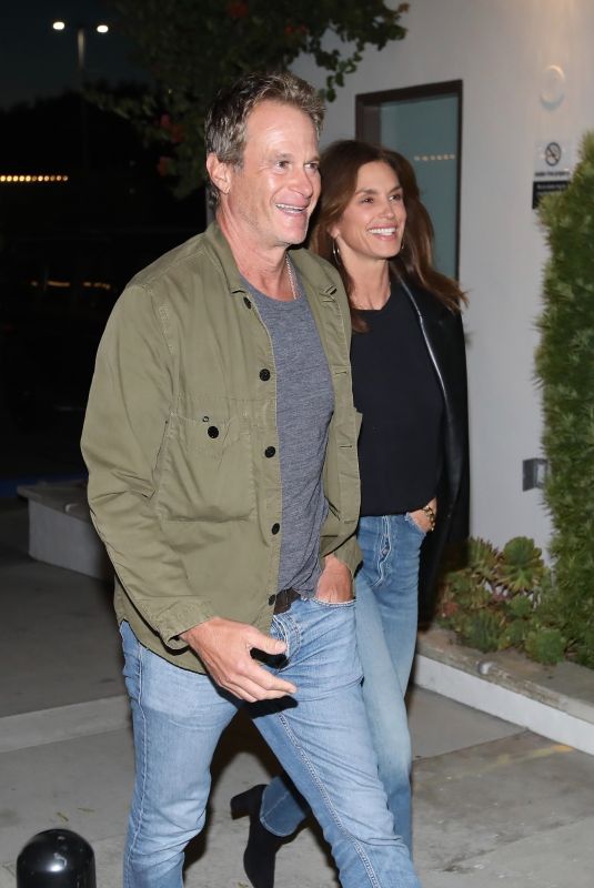 CINDY CRAWFORD and Rande Gerber Arriving for Dinner in Malibu 03/24/2022