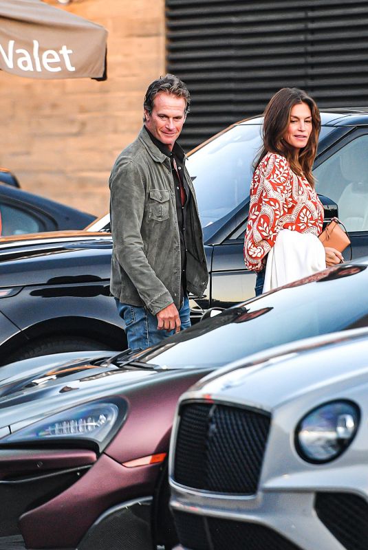 CINDY CRAWFORD and Rande Gerber Heading to Nobu in Malibu 03/20/2022