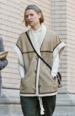 CLAIRE DANES Out with a Friend in New York 03/16/2022