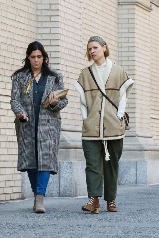 CLAIRE DANES Out with a Friend in New York 03/16/2022
