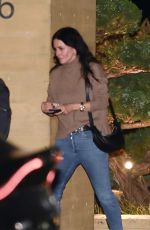COURTENEY COX and COCO ARQUETTE Out for Dinner with Family at Nobu in Malibu 03/10/2022