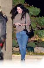 COURTENEY COX and COCO ARQUETTE Out for Dinner with Family at Nobu in Malibu 03/10/2022