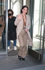 COURTENEY COX Laves Goward Stern Show in New York 03/02/2022